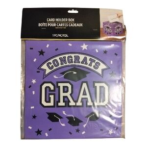 Graduation Party Card Holder Box "Congrats Grad" 12x12 Inch Amscan Brand
